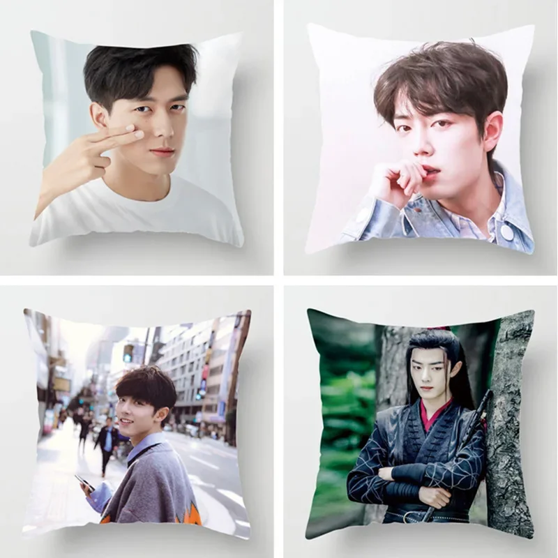 Chinese TV Series Chen Qingling Series Cushion Cover Wang Yibo Xiao Zhan Li Xian Pillowcase Star Internet Celebrity Gift