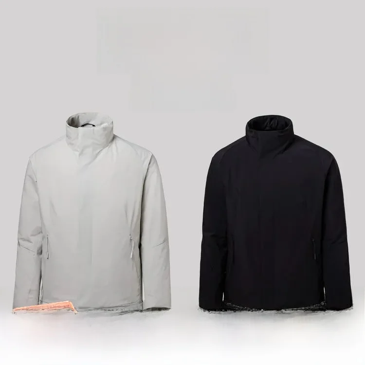 ex الشتاء في الهواء الطلق 90% الأبيض Du down Jaet الصغيرة الوقوف طوق يندبروف المحملة خفيفة الوزن الشباب Faion العادية L... #1