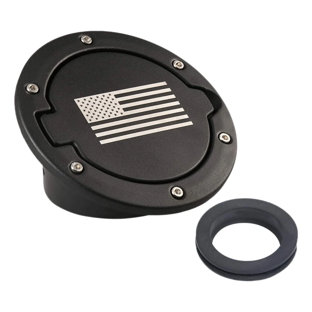 

A48M-Professional Fuel Filler Door Gas Tank Cap Cover Accessories for Jeep Wrangler JK & Unlimited Sport Rubicon Sahara 2007-201