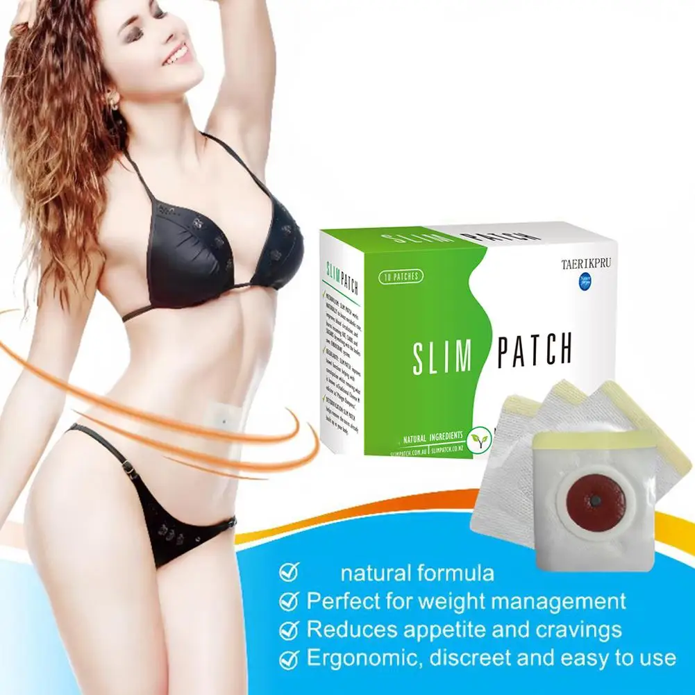 Fat Burning Slim Patch, Natural Magnetic Acupressure Navel Sticker, Appetite Control Shaping Patch, Portable Weight Loss Care
