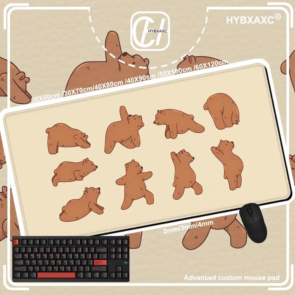 Cute Rabbit Green Anime Mouse Pad Gamer XL Computer New HD Mousepad Frogs Desk Mats Non-Slip Natural Rubber Computer Mouse Mat