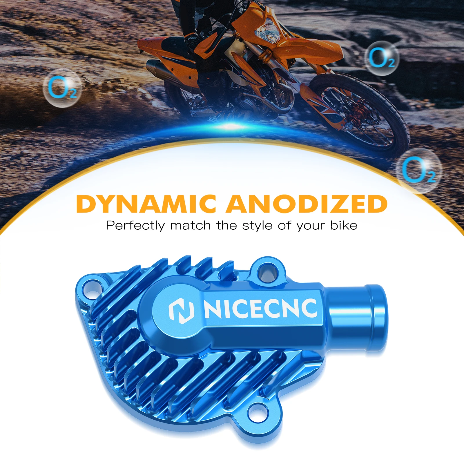 NICECNC ل Husqvarna 2024 2025 TE 300 TE 250 غطاء مضخة المياه الحرس TX300 TC 125 250 2023-2025 ل KTM EXC 300 ل GasGas EC300 #4