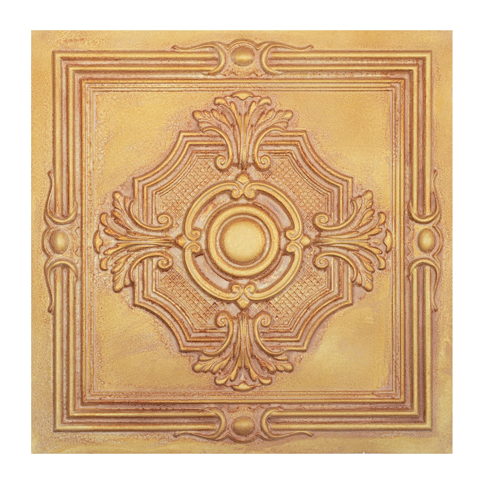 Victoria style ceiling tiles interior roof wall panels Decorative 3D panels for Cafe 10pcs PL38 Vintage brown gold PAINTSDECOR