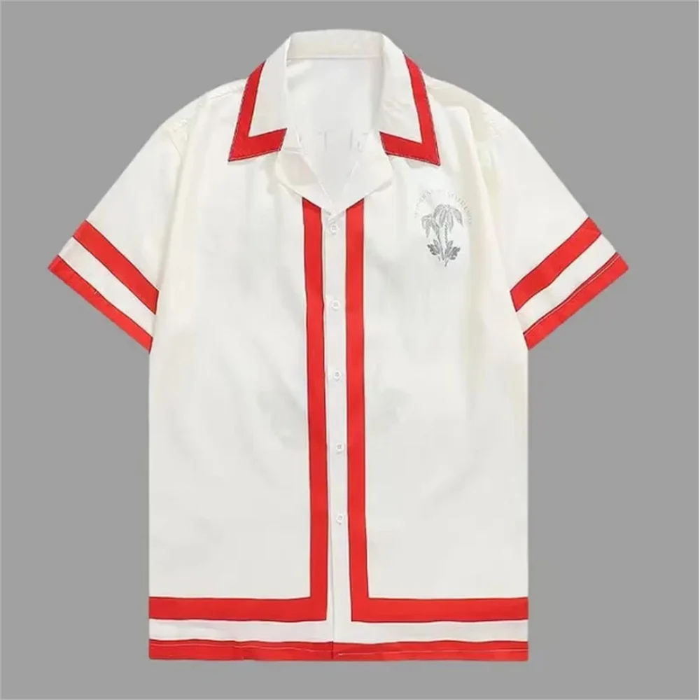 Men's shirt lapel summer short-sleeved new style for work, daily casual, breathable, comfortable, simple and fashionable