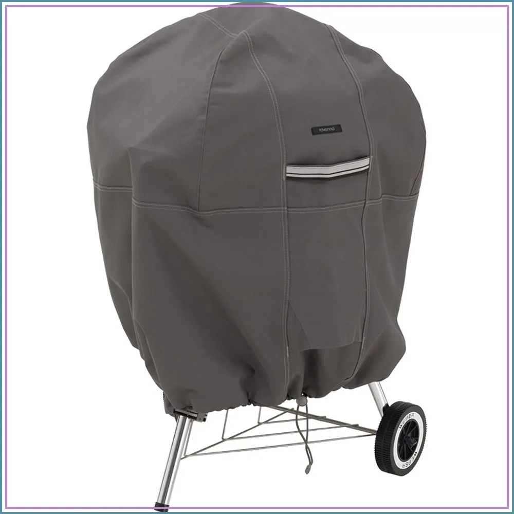 

Water-Resistant 26.5 Inch Kettle BBQ Grill Cover Heavy Duty Outdoor Protector