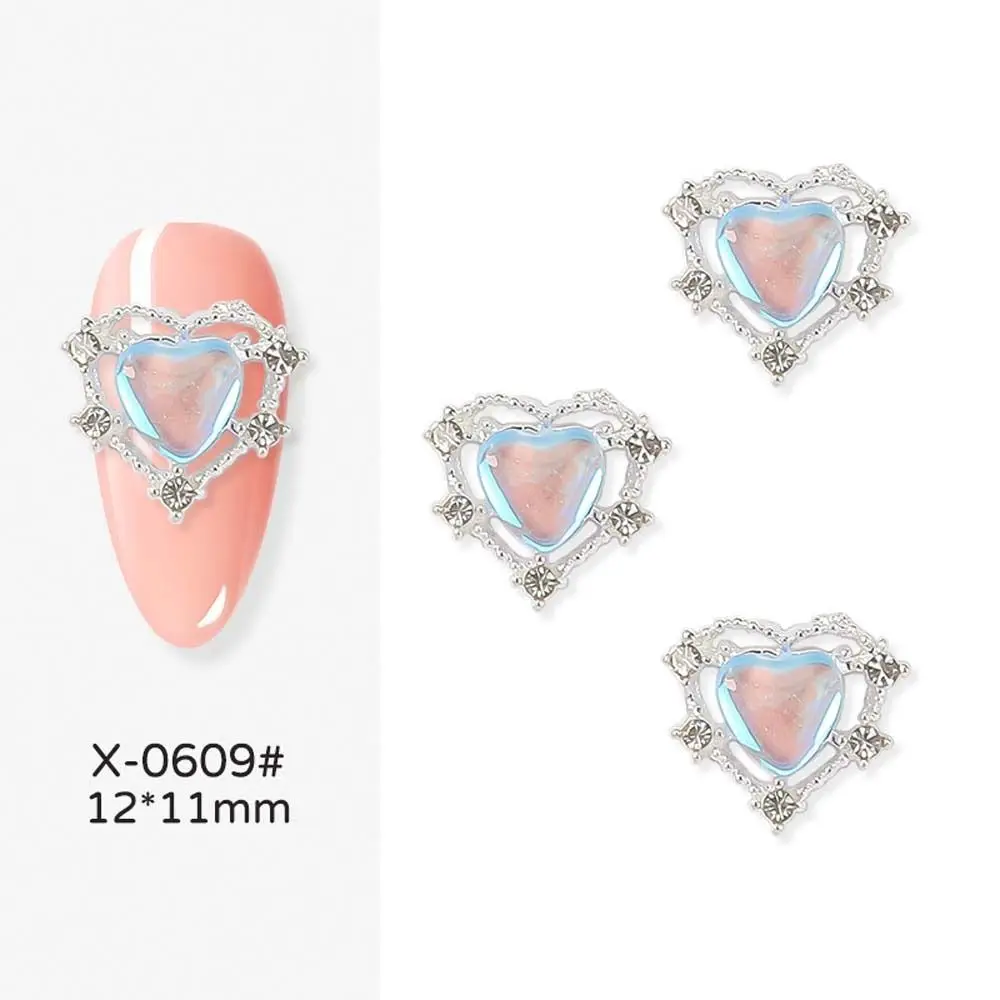 Nail Ornament Manicure Accessories Aurora Alloy 3D Nail Art Drills Rabbit Nail Decorations Heart Nail Rhinestones Nail Jewelry