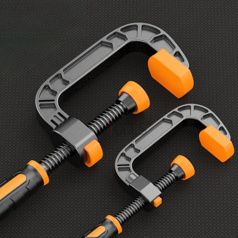 

Woodworking Plastic G Clip Multi Functional Quick Fix Thick Nylon Fixture Anti Slip Scratch Woodworking Clamping Tools 2/3 Inchs