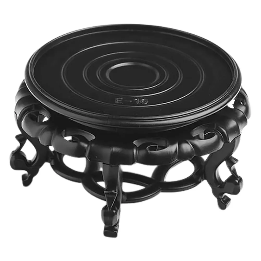 

Round High-legged Fish Tank Display Stand Resin Plant Holder Pot Riser Flowerpot Base Wide Application Safe Material Practical