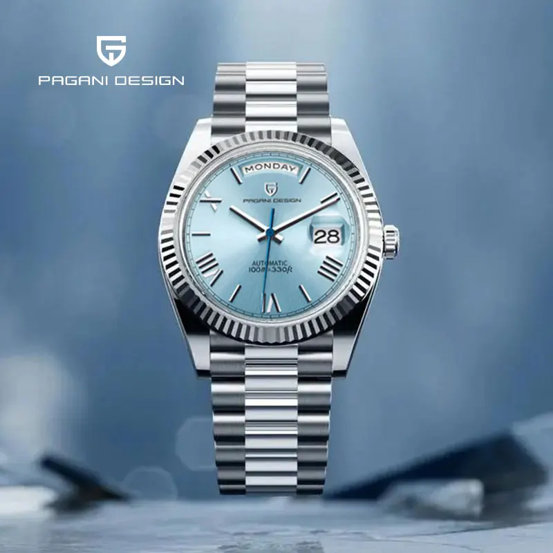 PAGANI DESIGN ST16 Latest Sapphire Mechanical Automatic Chronometer Stainless Steel Luxury Diving Watch Relogio Masculino DD36