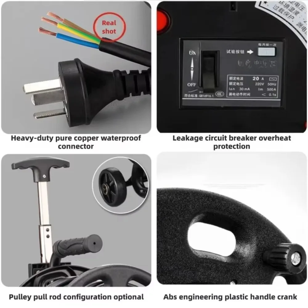 Plastic Empty Cable Reel 75-5M Fiber Wire Spool Drum for SDI Video Network Cable LED Strip Storage