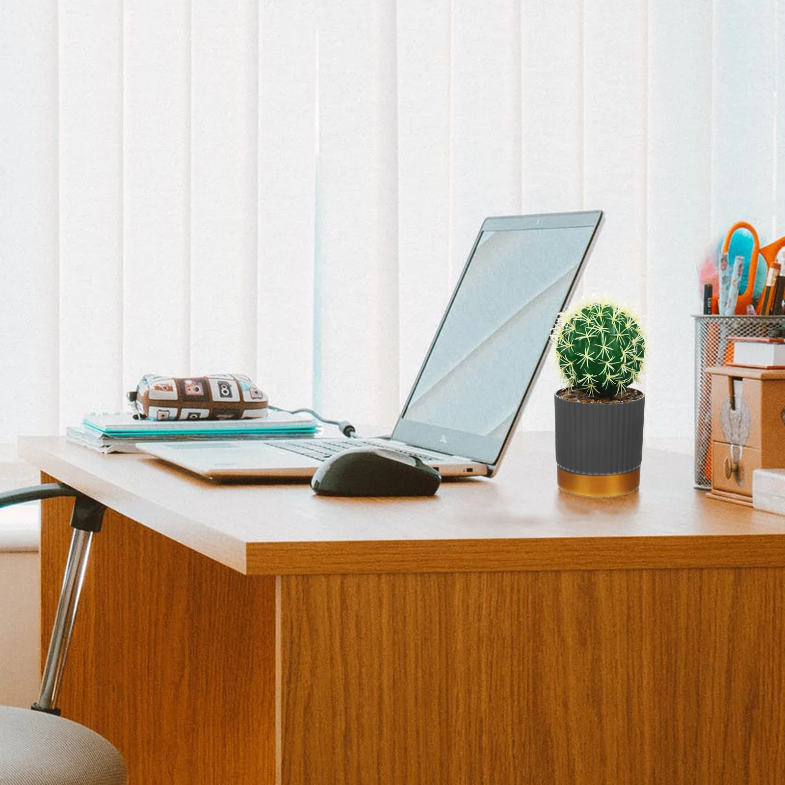 

Artificial Potted Simulation Cactus Succulent Plant Decoration Realistic Landscape Decor Perfect for Home Office Living Room