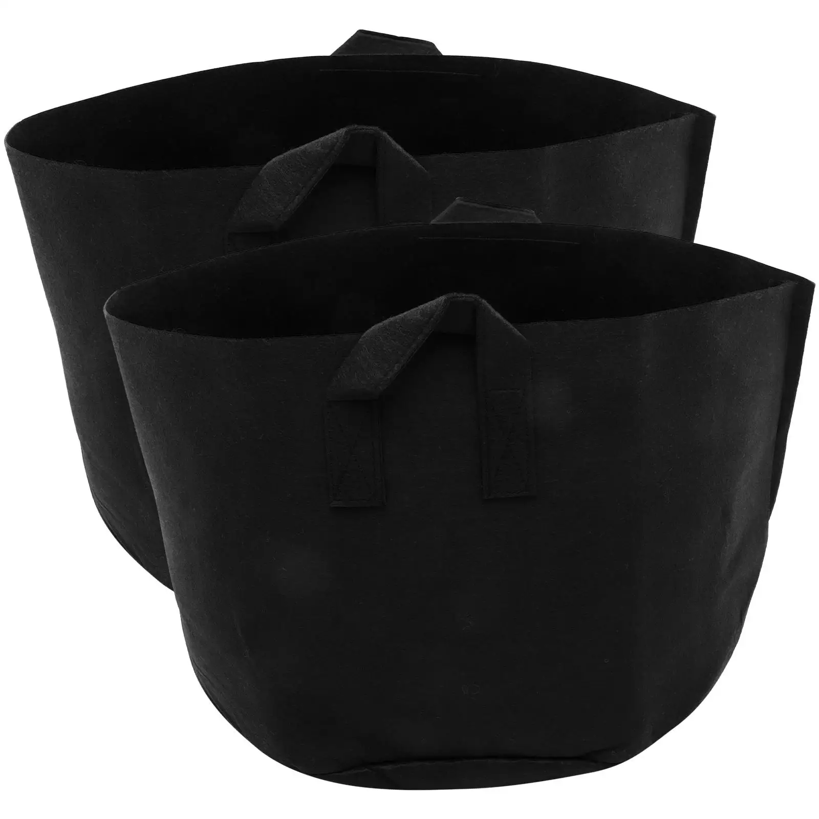 2 Pcs 15 Gallon Black Thick Fabric Potato Planting Bags 50x30cm Grow Faster Healthy Roots Vegetable Nursery Containers