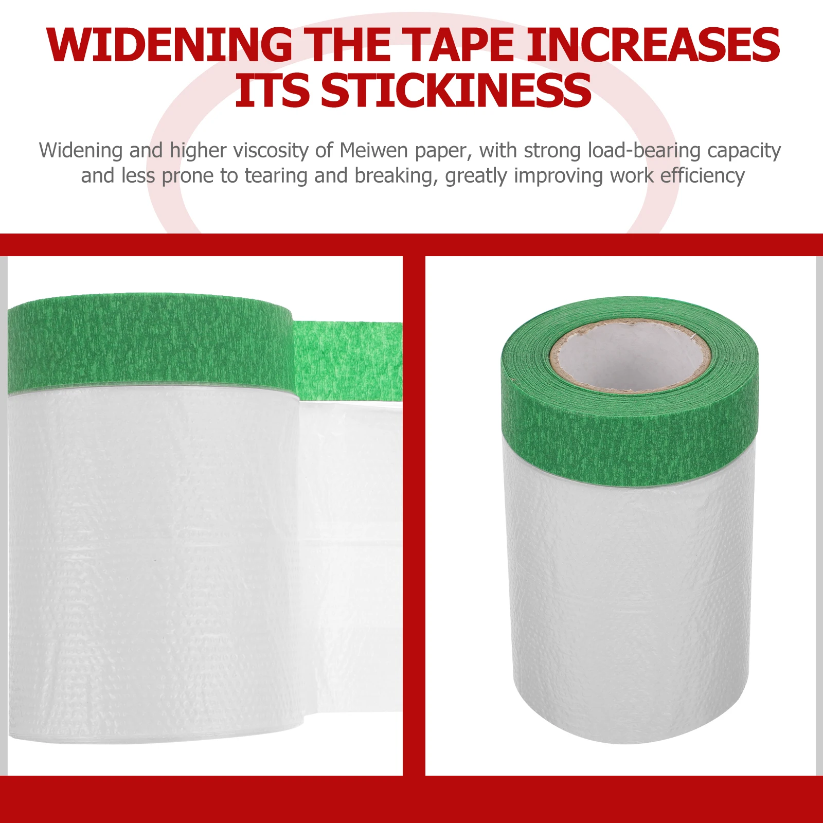 

1 Roll Paint Wall Covering Car Auto Body Film Plastic Cover Wall Protection Furniture Masking Pre-Masking Paper Automotive Paint
