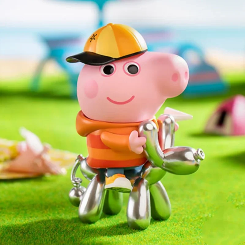 البوب مارت Peppa خنزير لعبة سلسلة الوقت صندوق أعمى صندوق غامض Kawaii الحلي التماثيل ديكور المنزل نموذج لسطح المكتب دمى الفتيات هدية #4