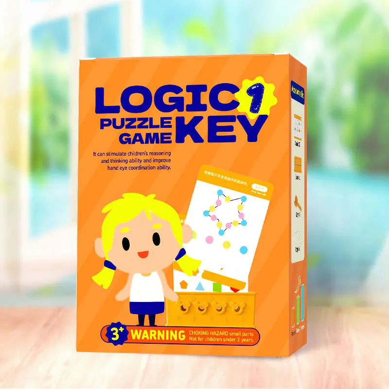Logik-Schlüssel Englisch-Englisches Kinder-Puzzle-Spielzeug Fidget-Spielzeug Stressabbau Wohlfühl-Squishy Spaß Intelligenzentwicklung Stressabbau – Detail 6