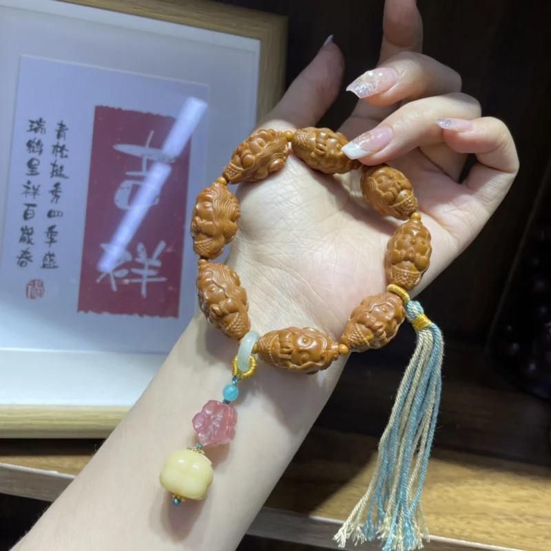 

Olive Stone Cute Bracelet Hand Jewelry Trendy Matching Design