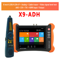 X9MOVTADHS X9ADHS 8inch CCTV Tester Monitor IP Camera Wifi Tester POE UTP 8MP CVI TVI AHD SDI All In One Security 4KHDmi Monitor