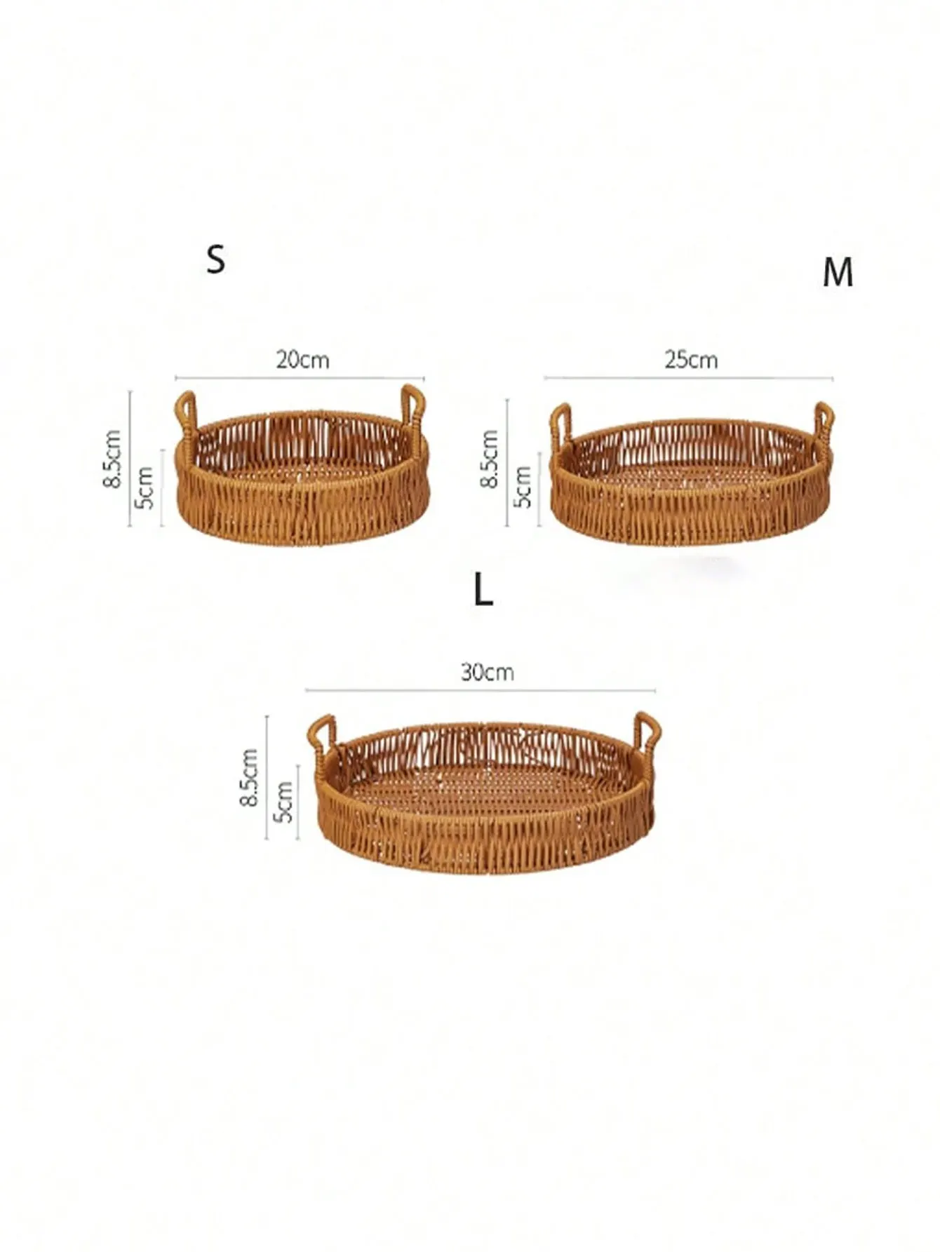 Dual-Use Rattan-Style Woven Basket for Home and Commercial Use, Suitable for Bars, Ktvs, Fries, Peanuts, Candy, Fruit, and Snack Display, 1 Piece view 6