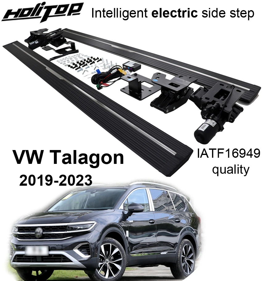 electric side step running board foot pedals for VW Volkswagen Talagon /Teramont,2019-2023,scalable,waterproof design,load 300kg