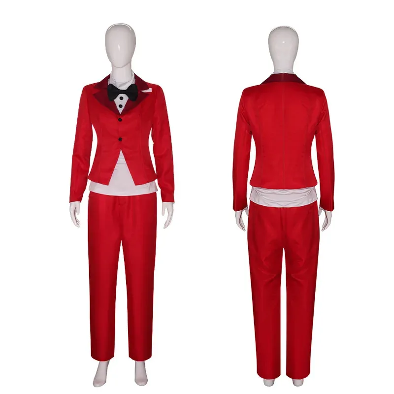 

Game Hazbin Mommingstar Hotel Charlie Morningstar Role playing Halloween Party Performance Costumes ft1/