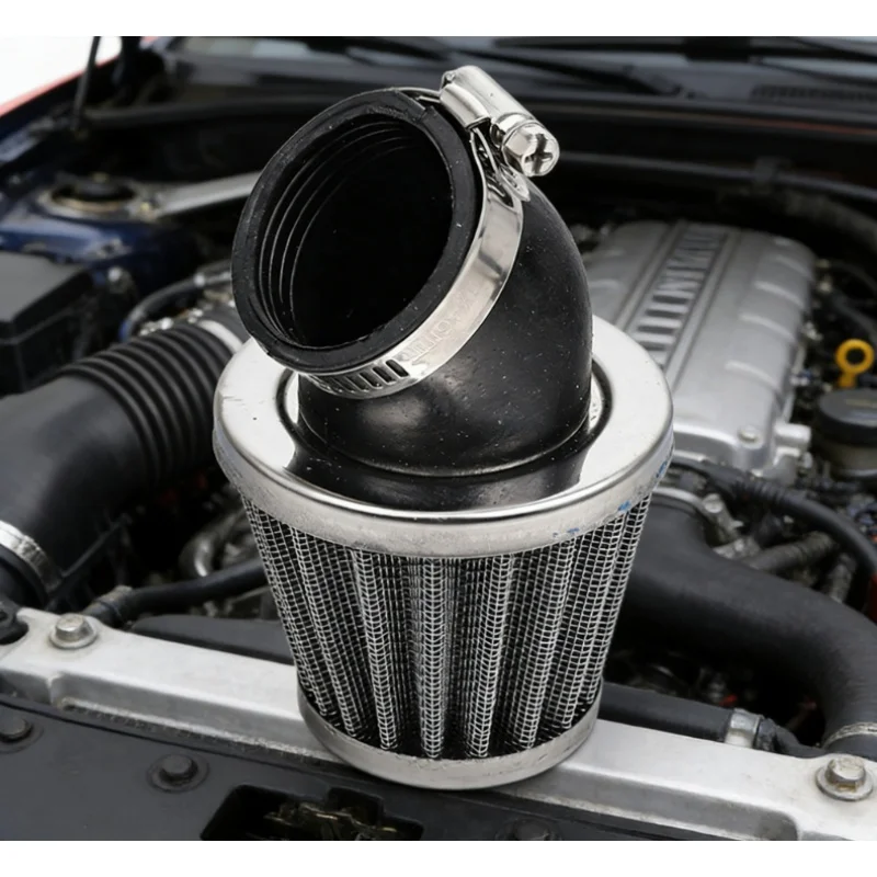 35/38-40/42mm High Performance High Flow Angled Air Filter Replacement for ATV Beach Bike Motorcycle Scooter Auto Accessory