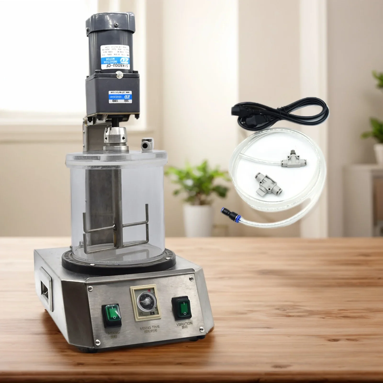 Kinway Mini Vacuum Mixer For 4"*10" Flask Mixing Machine For Investment Powder Jewelry Casting Mini Jewelry Machinery