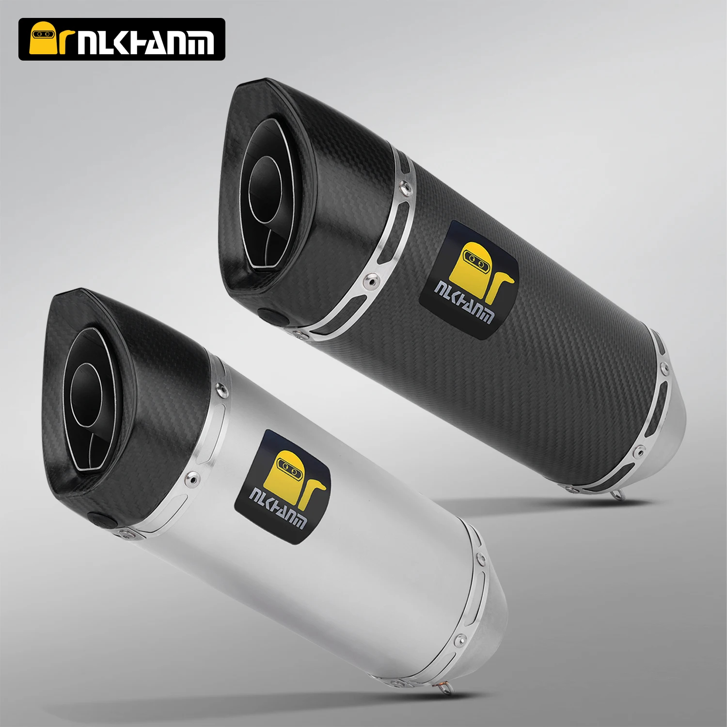 Silencieux d'échappement universel pour moto LeoV PRO 51 mm en fibre de carbone pour R1 CBR650 ZX6R GSX-R1000
