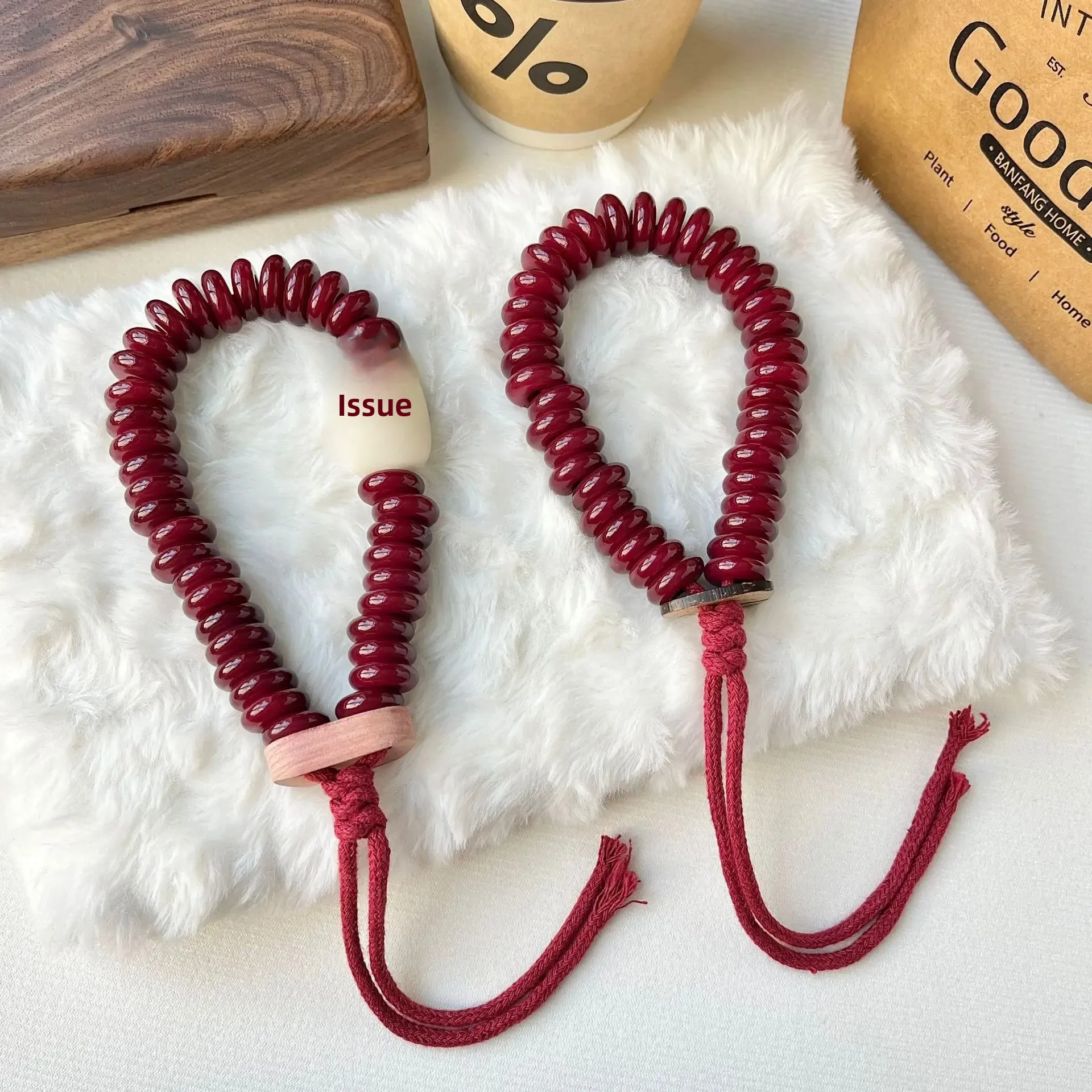 Rainbow Duobao Donut Bodhi Root Bracelet Luck Handheld Large Size Plate Play with Tassel Beads Rosary Hand String Female Student