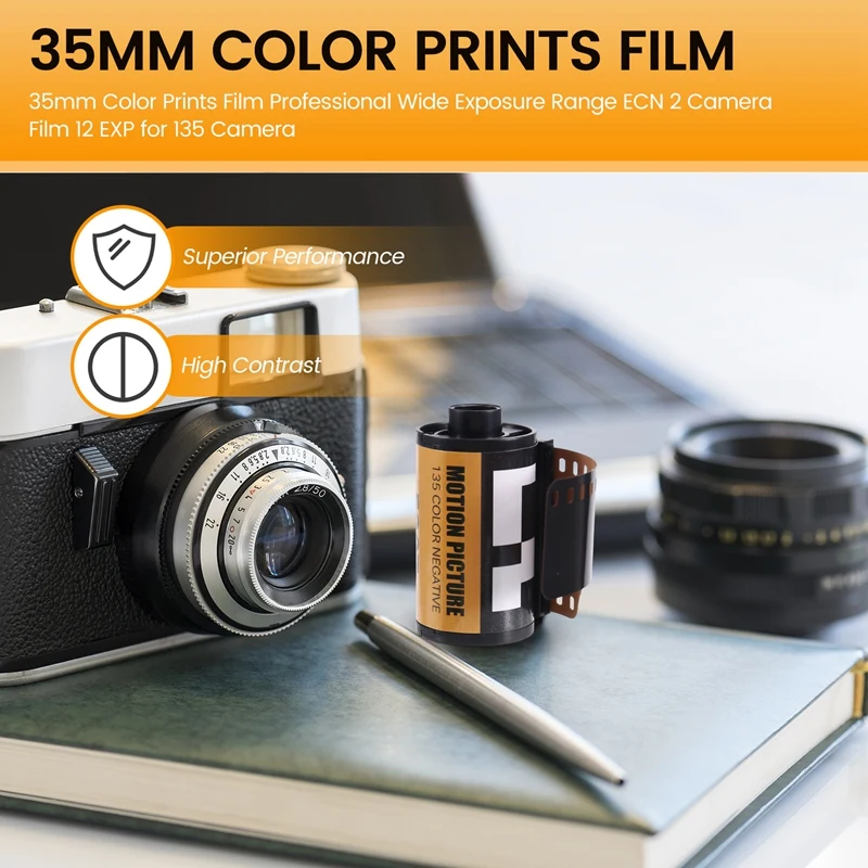 AAAEL-35Mm Color Prints Film Professional Wide Exposure Range ECN 2 Camera Film 12 EXP For 135 Camera