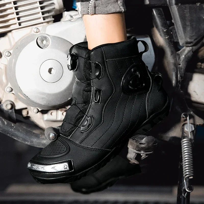 

Protective Mid-calf 2024 New Motorcycle Boots Men's Women's Street Motorcycle Equipment Racing Boots Ankle Protection Shoes