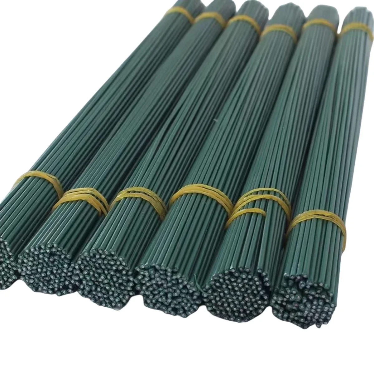 30cm Green Flower Stem Sticks Floral Material Handmade Wire Stem Accessories Flower Stick Pole Wedding Decor for DIY Craft