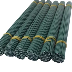 30cm Green Flower Stem Sticks Floral Material Handmade Wire Stem Accessories Flower Stick Pole Wedding Decor for DIY Craft