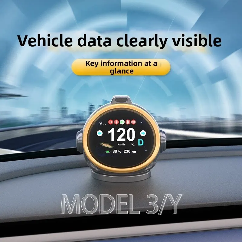 For Tesla Model 3/Y 2017-2026 HUD Head Up Display Easy Installation Multi functional dedicated Car Accessories