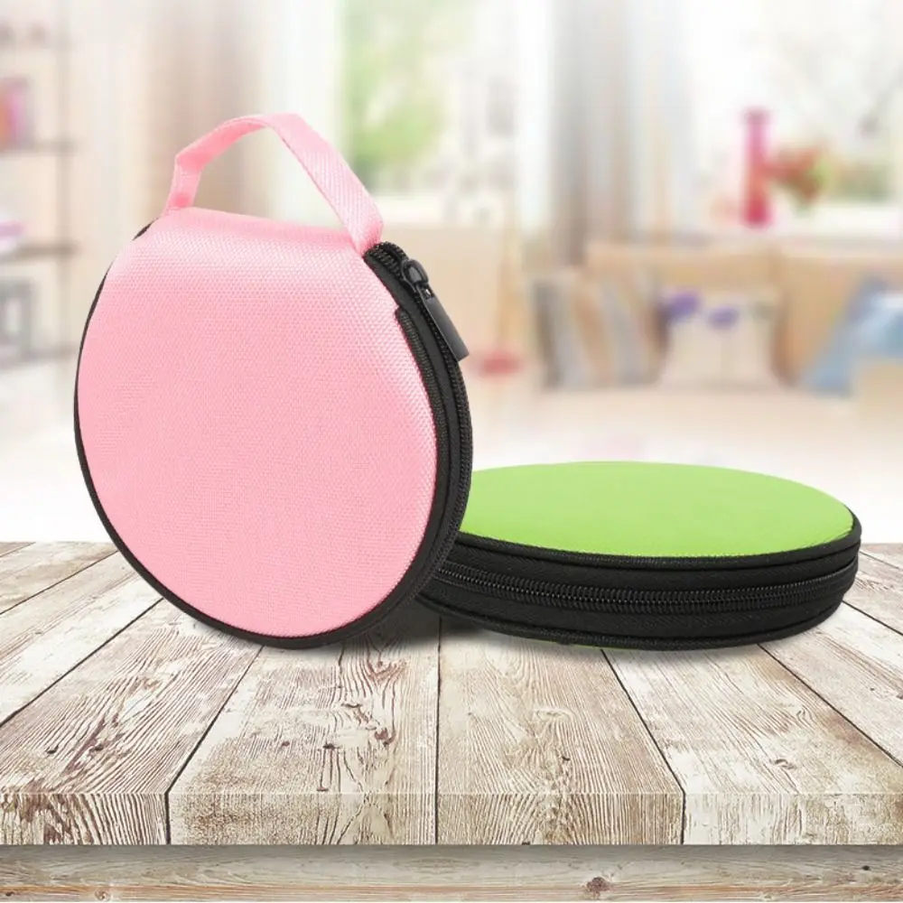 Portable 20 Capacity CD DVD Carrying Case Dustproof Oxford Cloth Storage Bag with Hand Strap Dual-use Car CD Bag Travel