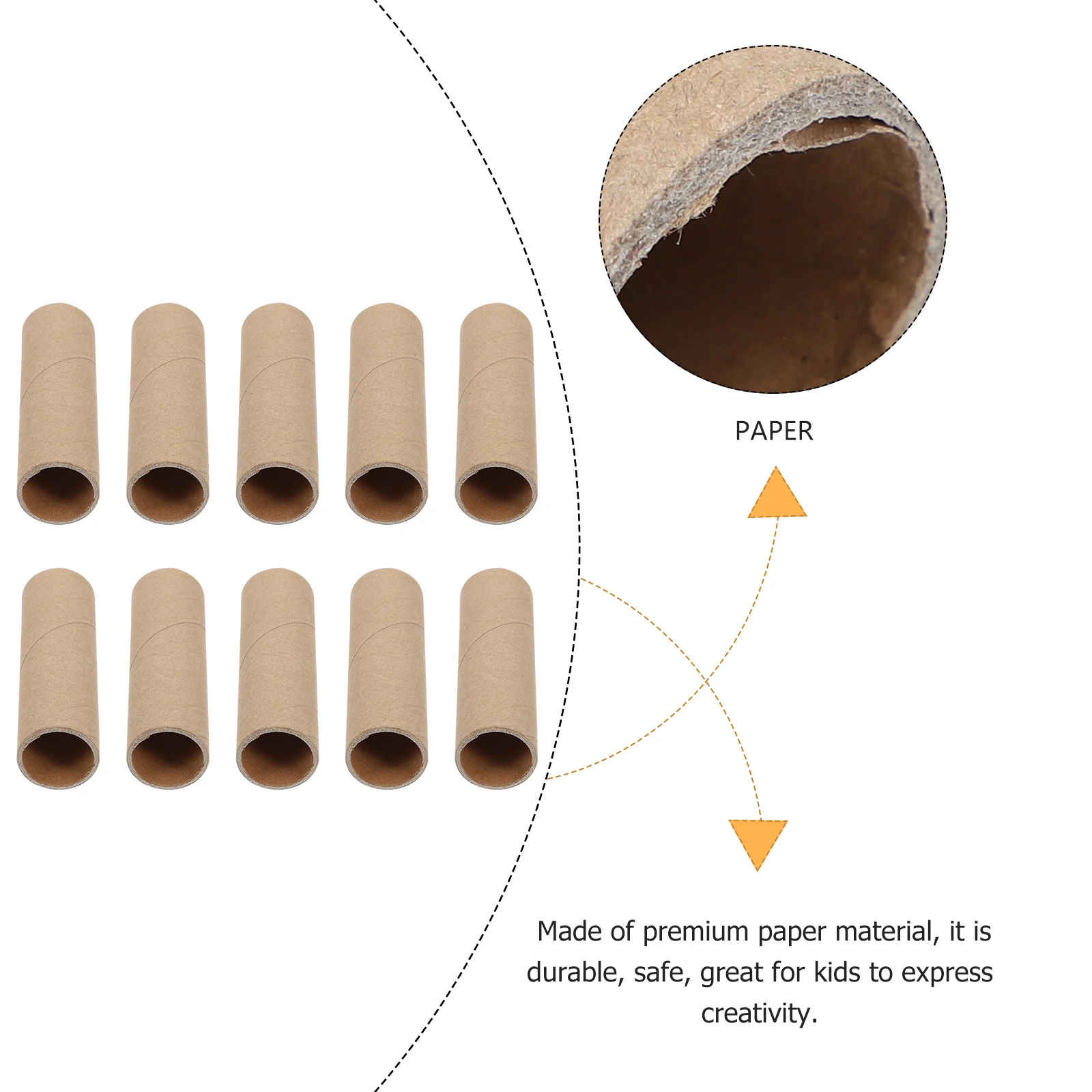 15 Pcs Paper Tube Poster Tubes Craft Document Rolls Kraft Paperboard Cardboard for Packaging Shipping Handmade Crafts