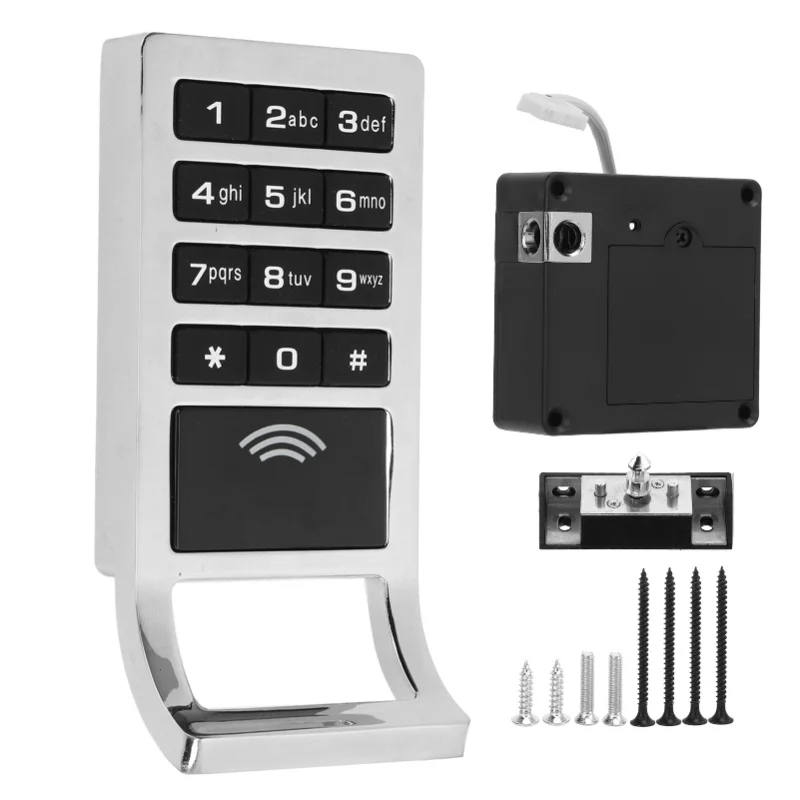 

Password M1 Card Cabinet Lock Zinc Alloy Keypad Cabinet Lock For Cabinets Drawers Wardrobes