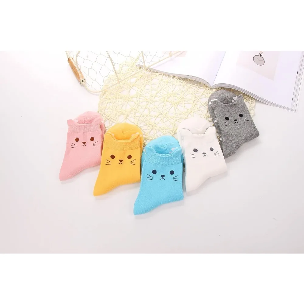 Women's Cat Socks Cat Gifts Cute Animal Socks Dog Owl Gifts for Women