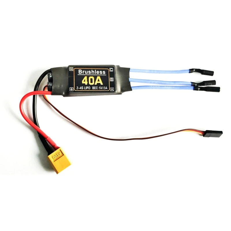 40A Brushless ESC XT60 Spina Durevole Giocattoli RC Componenti Accessori Regolatore di velocità Motore FPV Quadcopter Elicottero