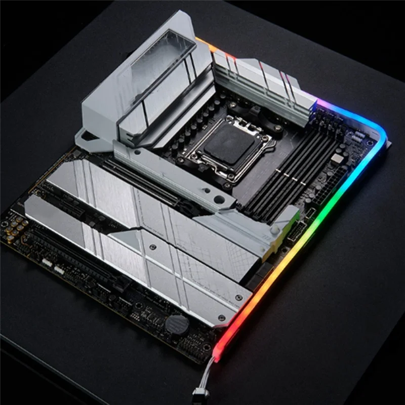 ABZL ATP-M5 RGB Neon Chassis Light Strip ARGB LED Strip 550Mm 5V 3PIN AURA Sincronização Endereçável Decoração de Case de Computador