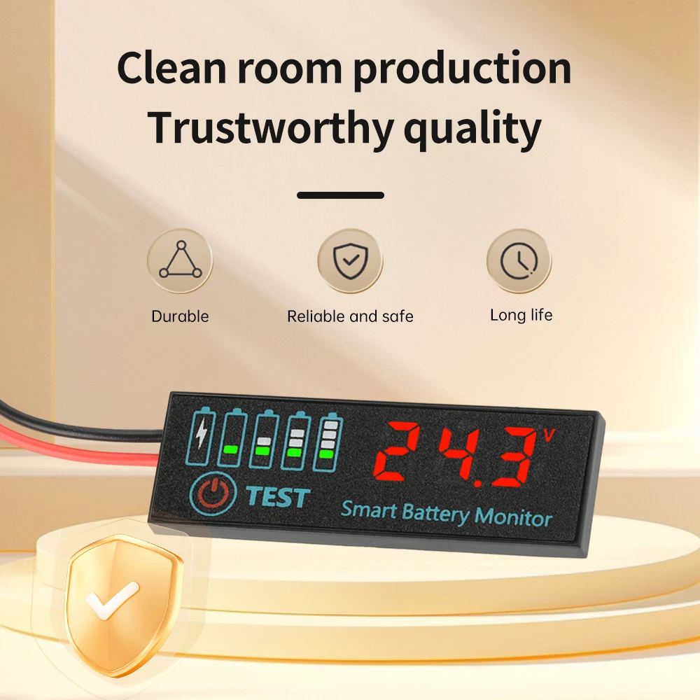 DC 7-55V Penguji Daya Baterai Tampilan LCD Tegangan dan Indikator Daya Baterai Asam/Lithium Papan Display Daya Baterai Universal