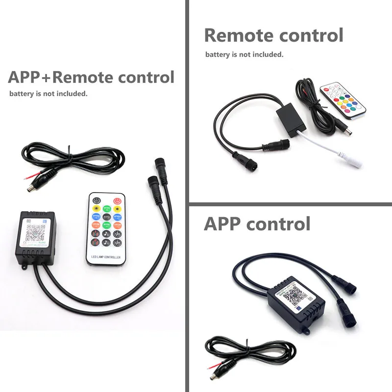 1x Control Box for Flowing Color RGB LED Strip Under Car Tube Underglow Neon Light Replacement