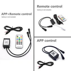 1x scatola di controllo per striscia LED RGB dai colori fluenti sotto la sostituzione della luce sottosluminosa del tubo dell'auto