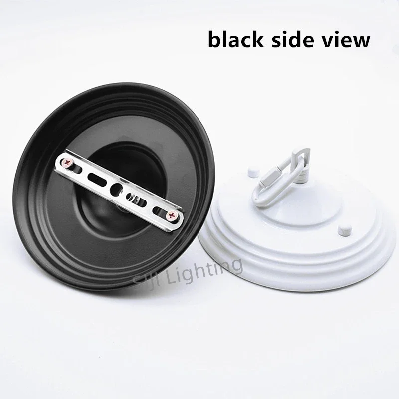 160mm Iron Lamp Base Ceiling Plate Modren Round Ceiling Rose Retro Ceiling Canopy With Connection For Chandelier Pendant Light