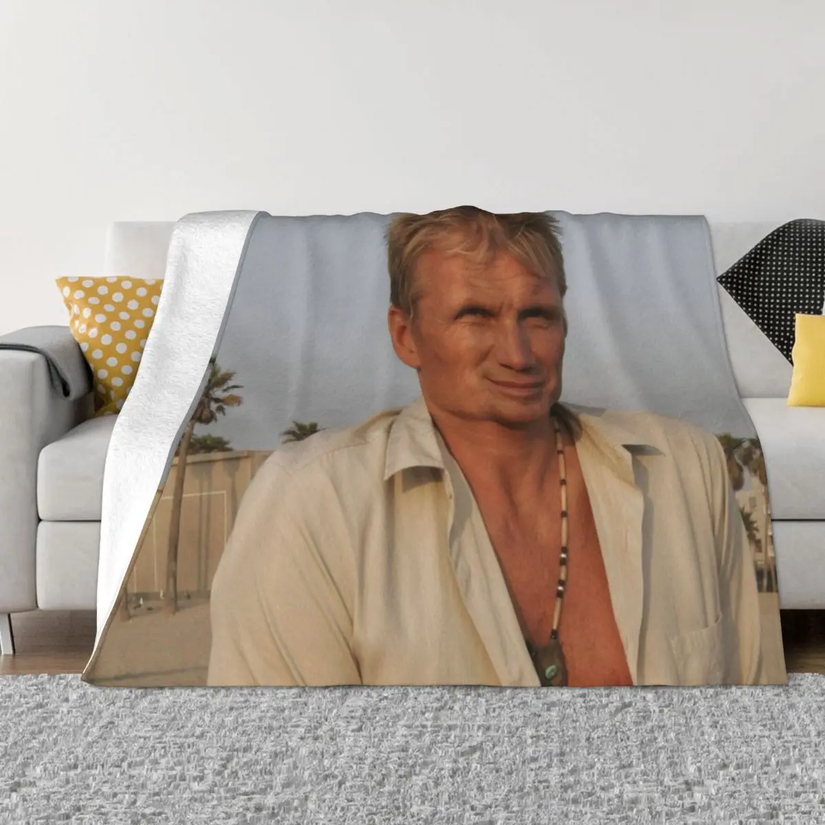 

Dolph Lundgren Throw Blanket Luxury Brand Blanket anime blanket Soft Plaid christmas gifts