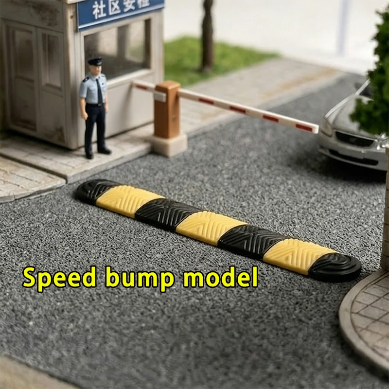 10PCS Miniature Speed Bump Model Road Buffer Strip Parking Lot Roadblock Tool For City Street Scene Railway Layout Dioramas