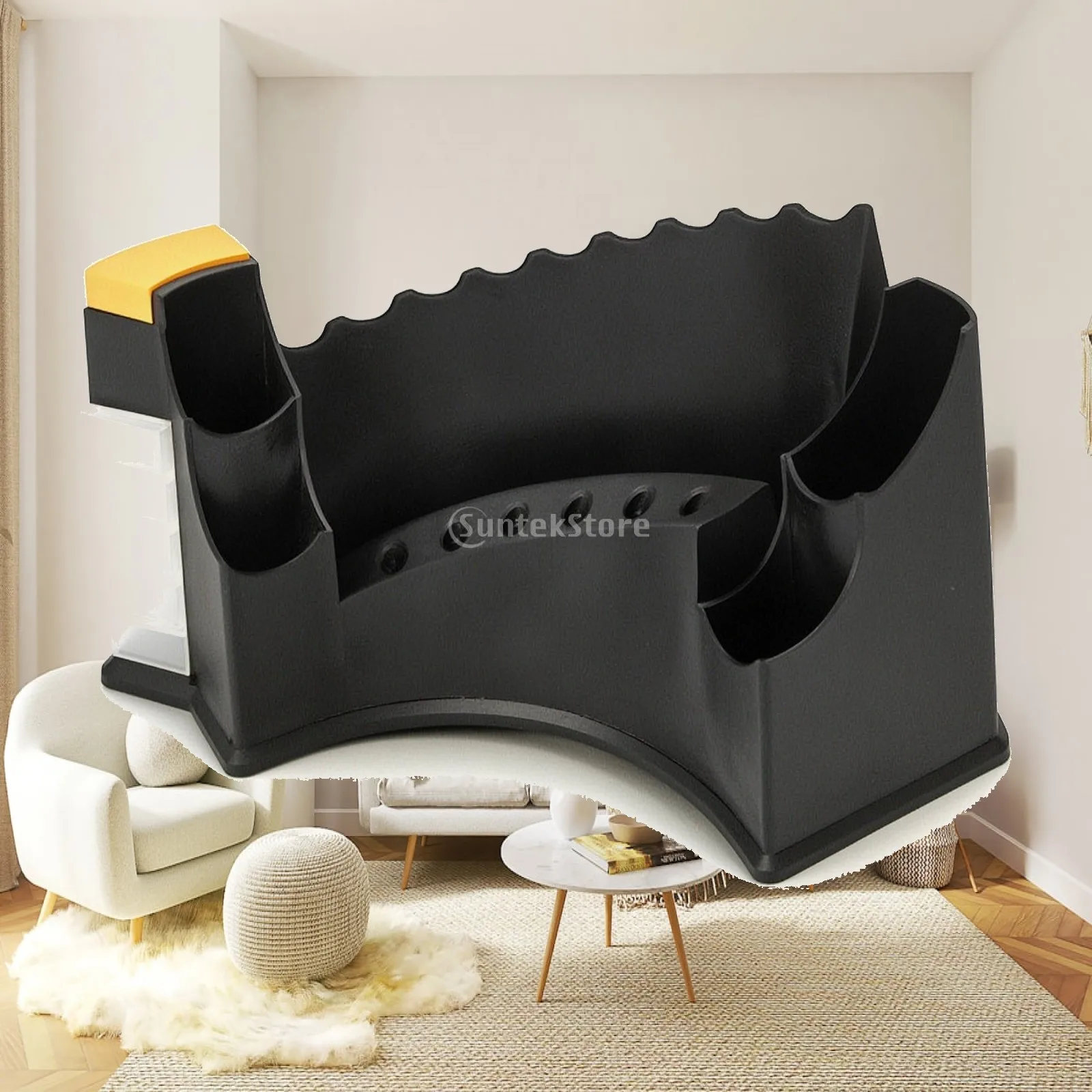 Eyeglass Organizer Stand for Repair Tools PVC Desktop Storage Rack Optical Workbench Holder with Rounded Slots