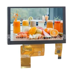 5-Zoll-RGB-LCD-Bildschirm mit 40-poliger und kapazitiver Touchscreen-Auflösung von 800x480