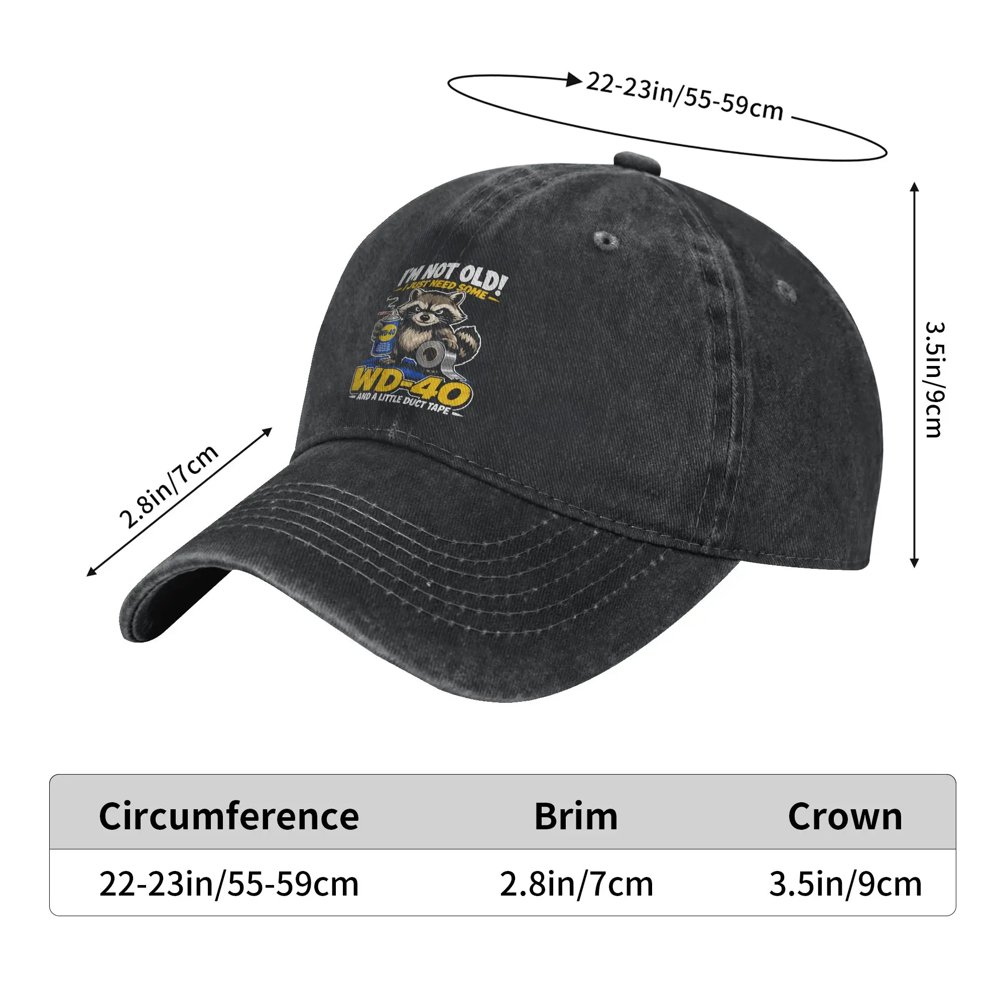 Im Not Old I Just Need Some Funny Wd 40 Sun Baseball Cap  Men Adult Print Trucker Hat Summer y2k Cool Tennis Skate Baseball Caps