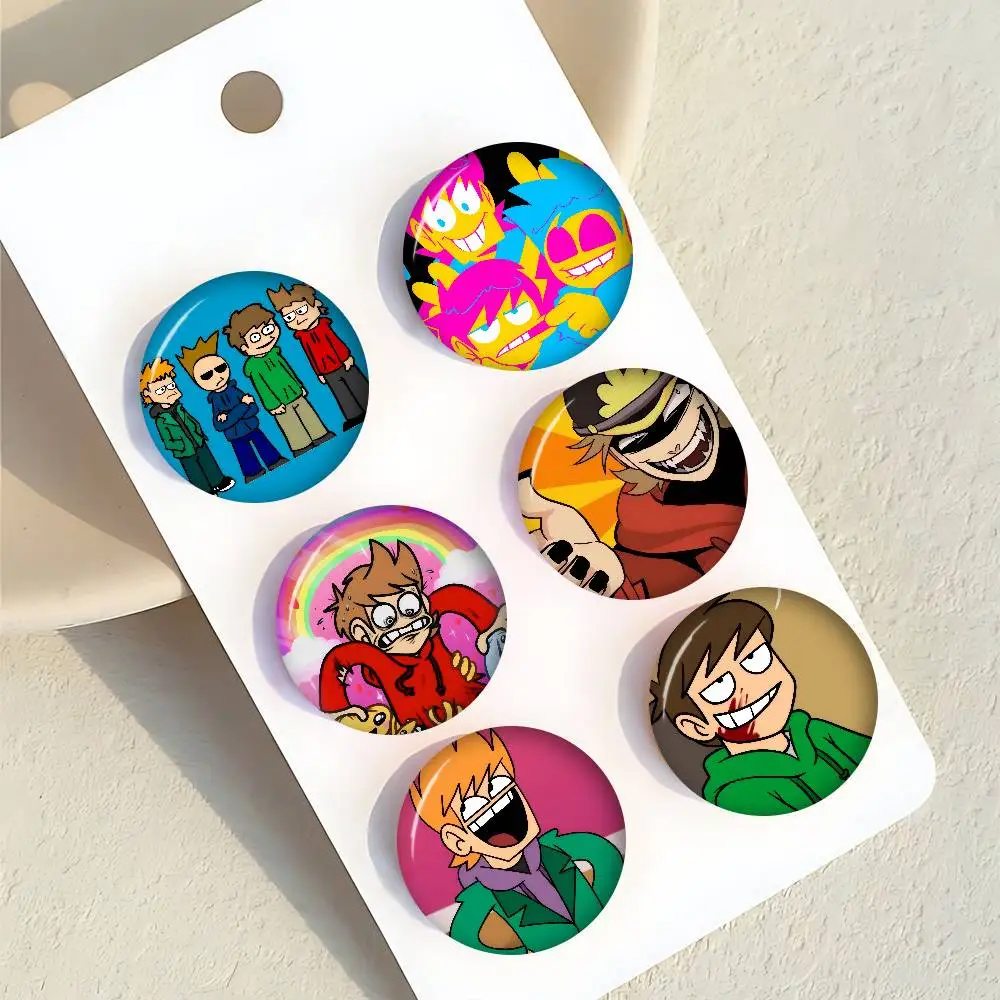 Anime Lustige Eddsworld Anime-Broschen Niedliche Cartoon-Anstecknadeln für Jacken und Jeans Geschenk-Accessoire