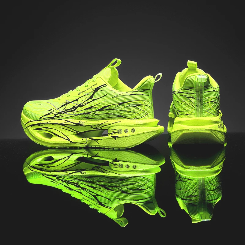 Herren-Sneaker mit Carbonplatte, Laufschuhe, leichte, atmungsaktive, stoßdämpfende Tennis-, Sport- und Marathon-Schuhe für das Training – Detail 4